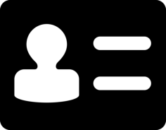 Personal Card Contour Svg Vector, Free Vectors File